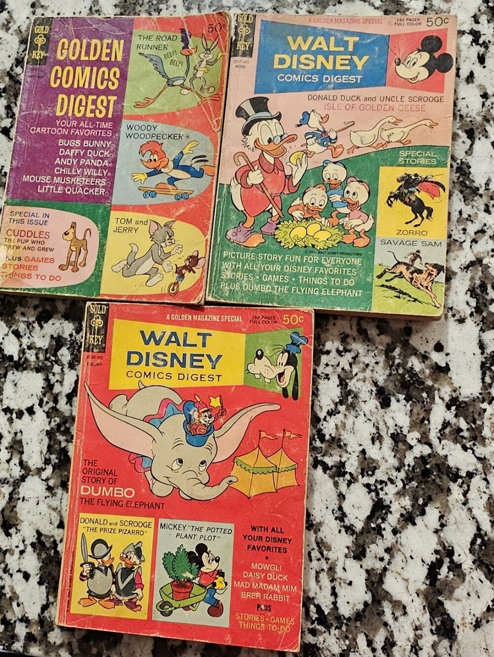 Vintage Gold Key Walt Disney and Golden Comics